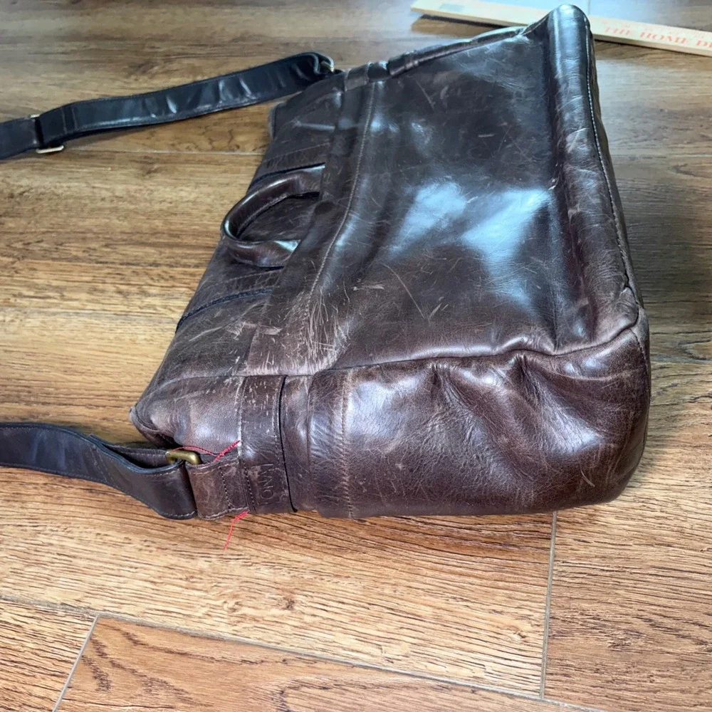 ONA The Brixton Messenger Bag Dark Brown Italian Leather Camera Laptop Satchel